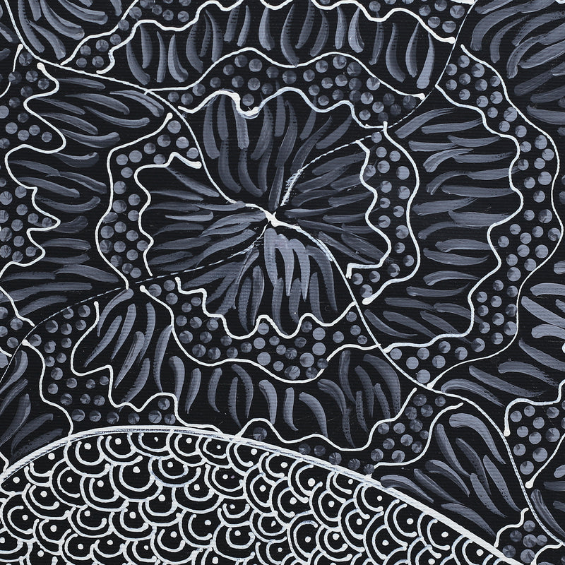 Aboriginal Artwork by Grace Napangardi Butcher, Pikilyi Jukurrpa (Vaughan Springs Dreaming), 30x30cm
