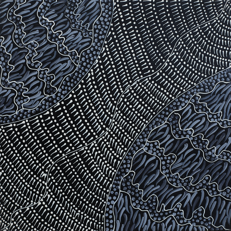 Aboriginal Artwork by Grace Napangardi Butcher, Pikilyi Jukurrpa (Vaughan Springs Dreaming), 30x30cm