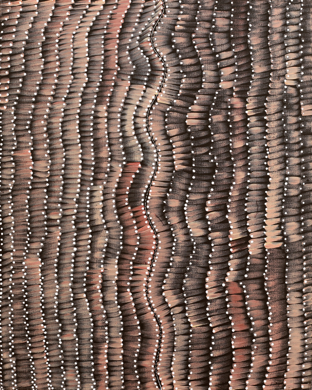 Aboriginal Artwork by Grace Napangardi Butcher, Pikilyi Jukurrpa (Vaughan Springs Dreaming), 50x40cm