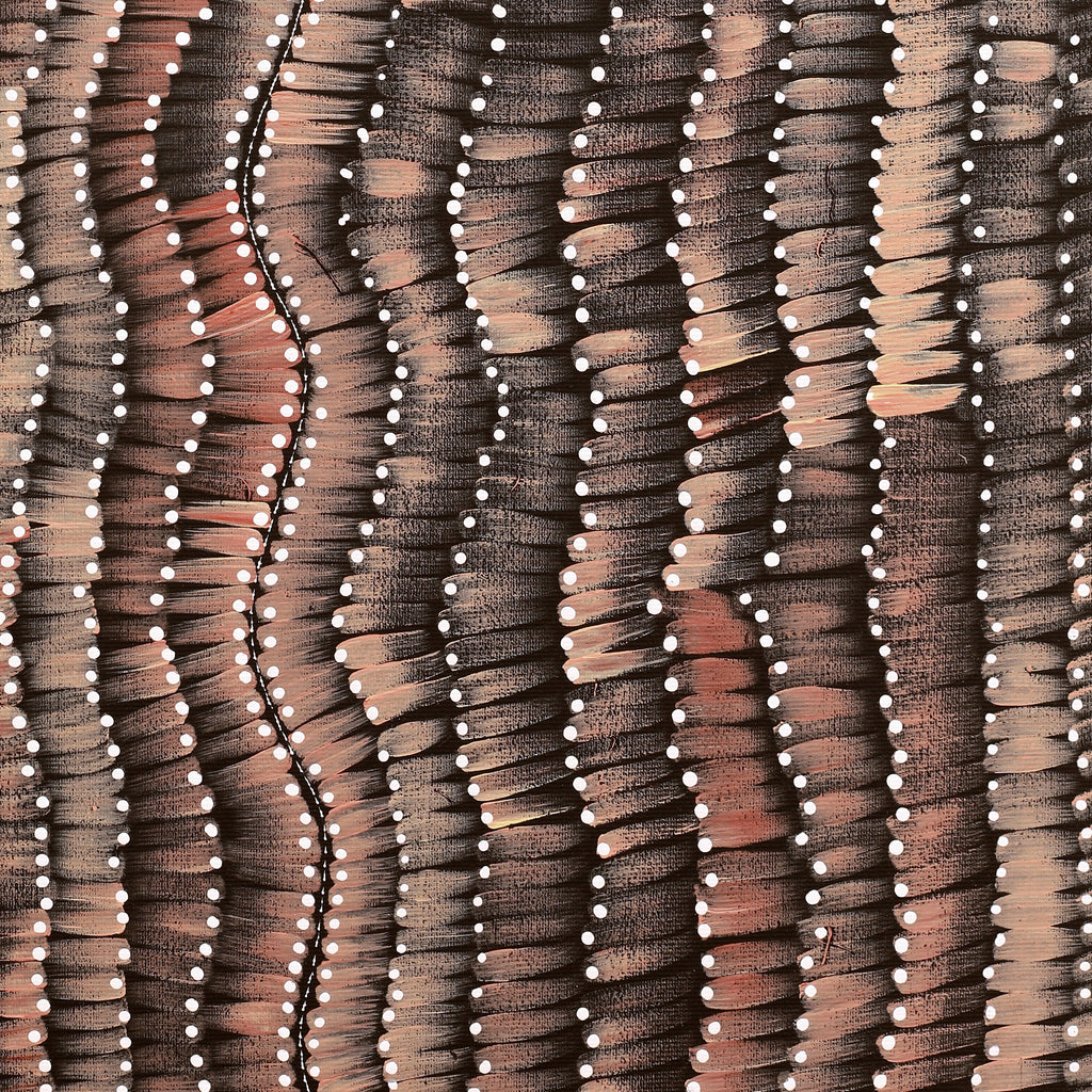 Aboriginal Artwork by Grace Napangardi Butcher, Pikilyi Jukurrpa (Vaughan Springs Dreaming), 50x40cm