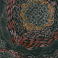 Aboriginal Artwork by Grace Napangardi Butcher, Pikilyi Jukurrpa (Vaughan Springs Dreaming), 46x46cm