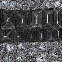 Aboriginal Artwork by Grace Napangardi Butcher, Pikilyi Jukurrpa (Vaughan Springs Dreaming), 46x46cm