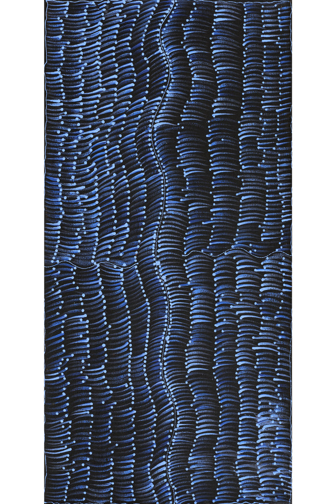 Aboriginal Artwork by Grace Napangardi Butcher, Pikilyi Jukurrpa (Vaughan Springs Dreaming), 61x30cm