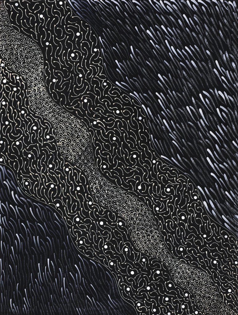 Aboriginal Artwork by Grace Napangardi Butcher, Pikilyi Jukurrpa (Vaughan Springs Dreaming), 61x46cm