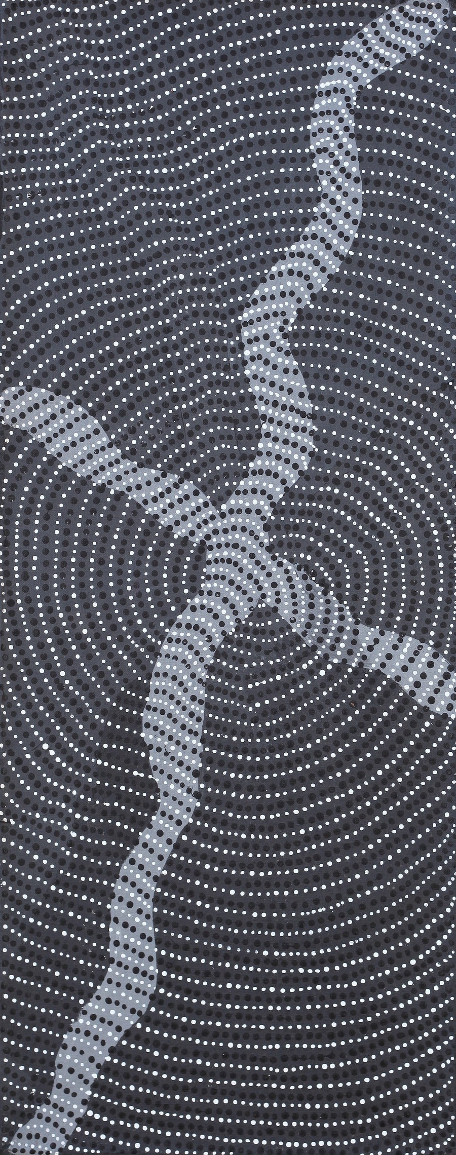 Aboriginal Artwork by Grace Napangardi Butcher, Pikilyi Jukurrpa (Vaughan Springs Dreaming), 76x30cm