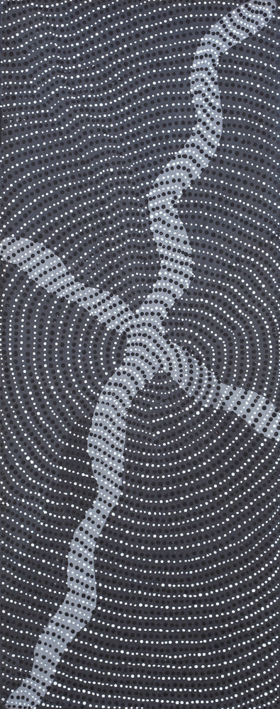 Aboriginal Artwork by Grace Napangardi Butcher, Pikilyi Jukurrpa (Vaughan Springs Dreaming), 76x30cm