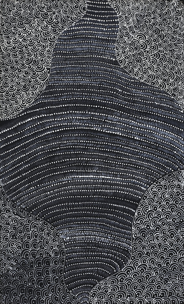 Aboriginal Artwork by Grace Napangardi Butcher, Pikilyi Jukurrpa (Vaughan Springs Dreaming), 76x46cm