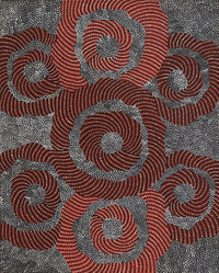 Aboriginal Artwork by Grace Napangardi Butcher, Pikilyi Jukurrpa (Vaughan Springs Dreaming), 76x61cm