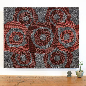 Aboriginal Artwork by Grace Napangardi Butcher, Pikilyi Jukurrpa (Vaughan Springs Dreaming), 76x61cm - ART ARK®