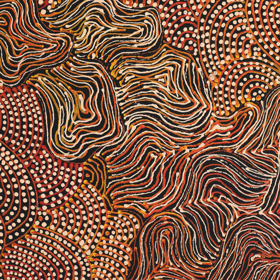 Aboriginal Artwork by Grace Napangardi Butcher, Pikilyi Jukurrpa (Vaughan Springs Dreaming), 76x61cm