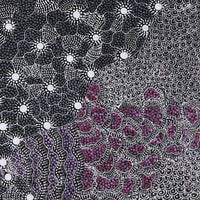 Aboriginal Artwork by Grace Napangardi Butcher, Pikilyi Jukurrpa (Vaughan Springs Dreaming), 76x76cm