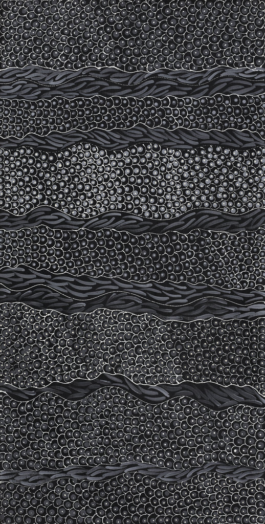 Aboriginal Artwork by Grace Napangardi Butcher, Pikilyi Jukurrpa (Vaughan Springs Dreaming), 91x46cm