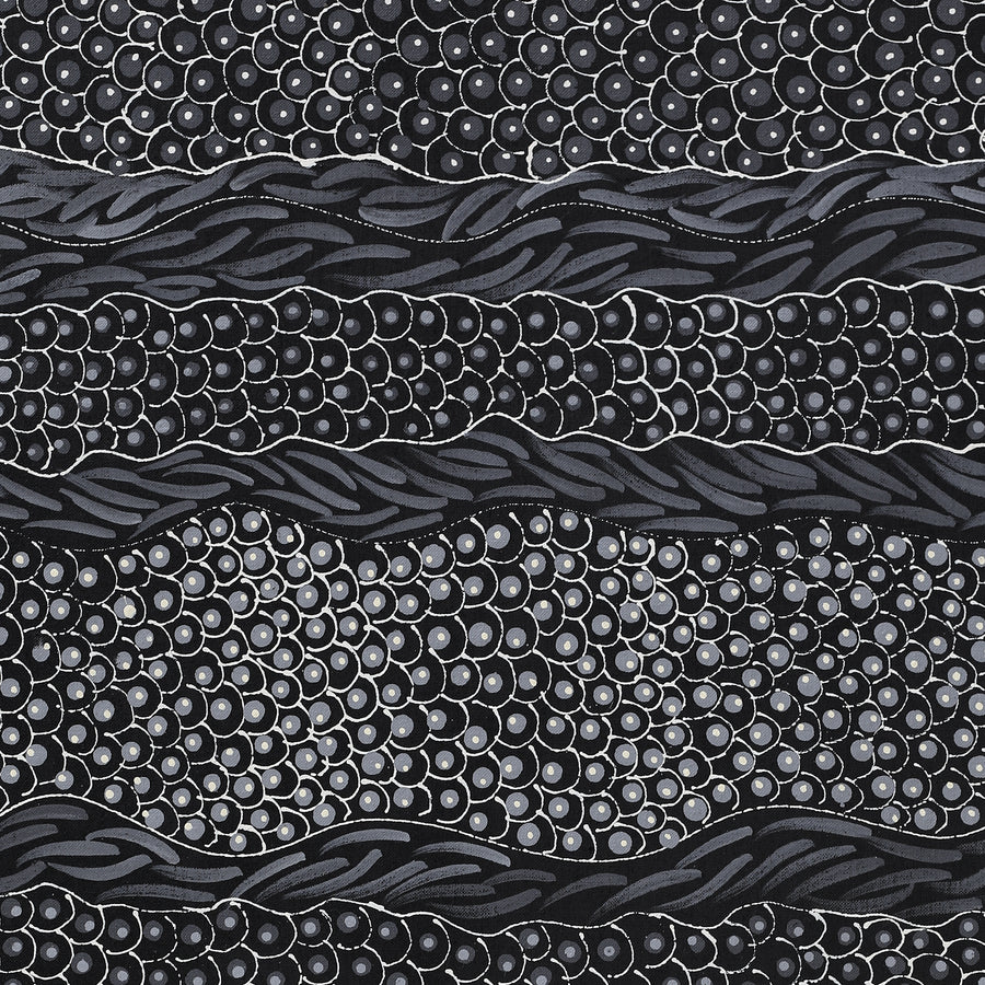 Aboriginal Artwork by Grace Napangardi Butcher, Pikilyi Jukurrpa (Vaughan Springs Dreaming), 91x46cm