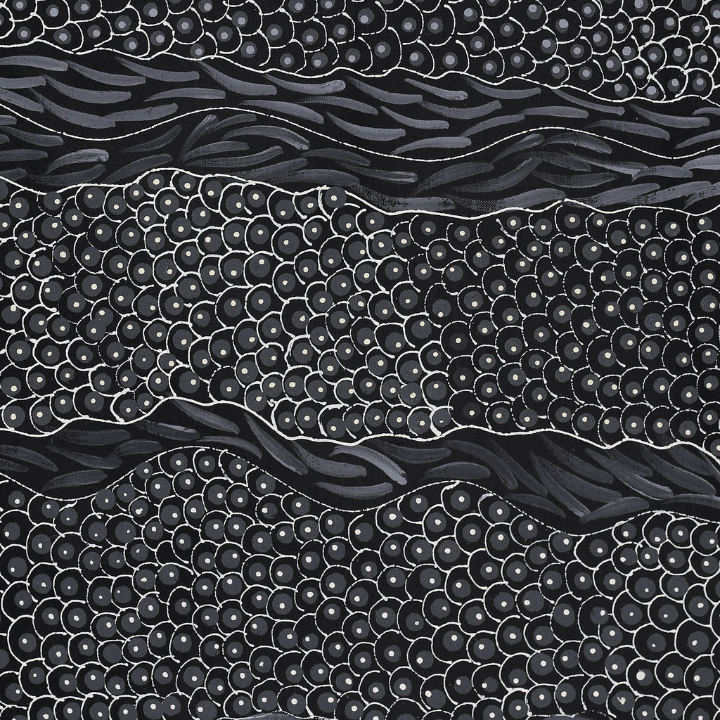 Aboriginal Artwork by Grace Napangardi Butcher, Pikilyi Jukurrpa (Vaughan Springs Dreaming), 91x46cm