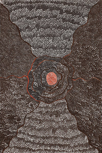 Aboriginal Artwork by Grace Napangardi Butcher, Pikilyi Jukurrpa (Vaughan Springs Dreaming), 91x61cm