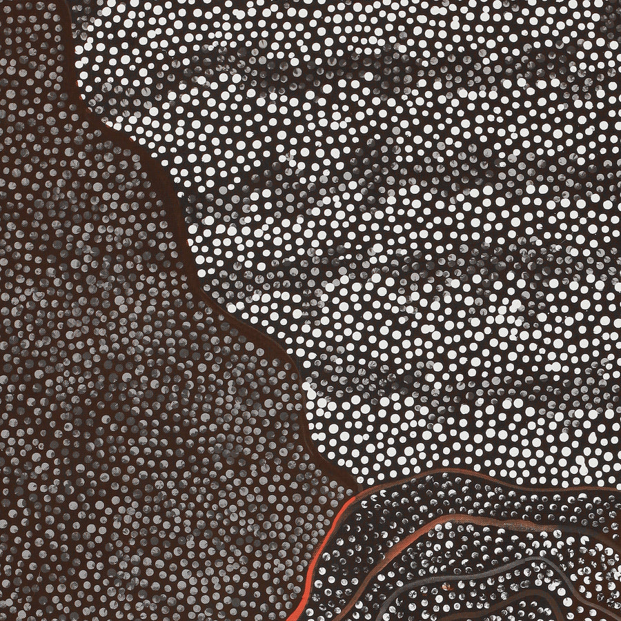 Aboriginal Artwork by Grace Napangardi Butcher, Pikilyi Jukurrpa (Vaughan Springs Dreaming), 91x61cm