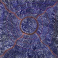 Aboriginal Artwork by Grace Napangardi Butcher, Pikilyi Jukurrpa (Vaughan Springs Dreaming), 30x30cm