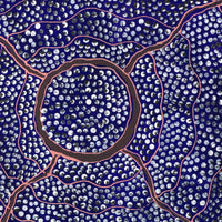 Aboriginal Artwork by Grace Napangardi Butcher, Pikilyi Jukurrpa (Vaughan Springs Dreaming), 30x30cm