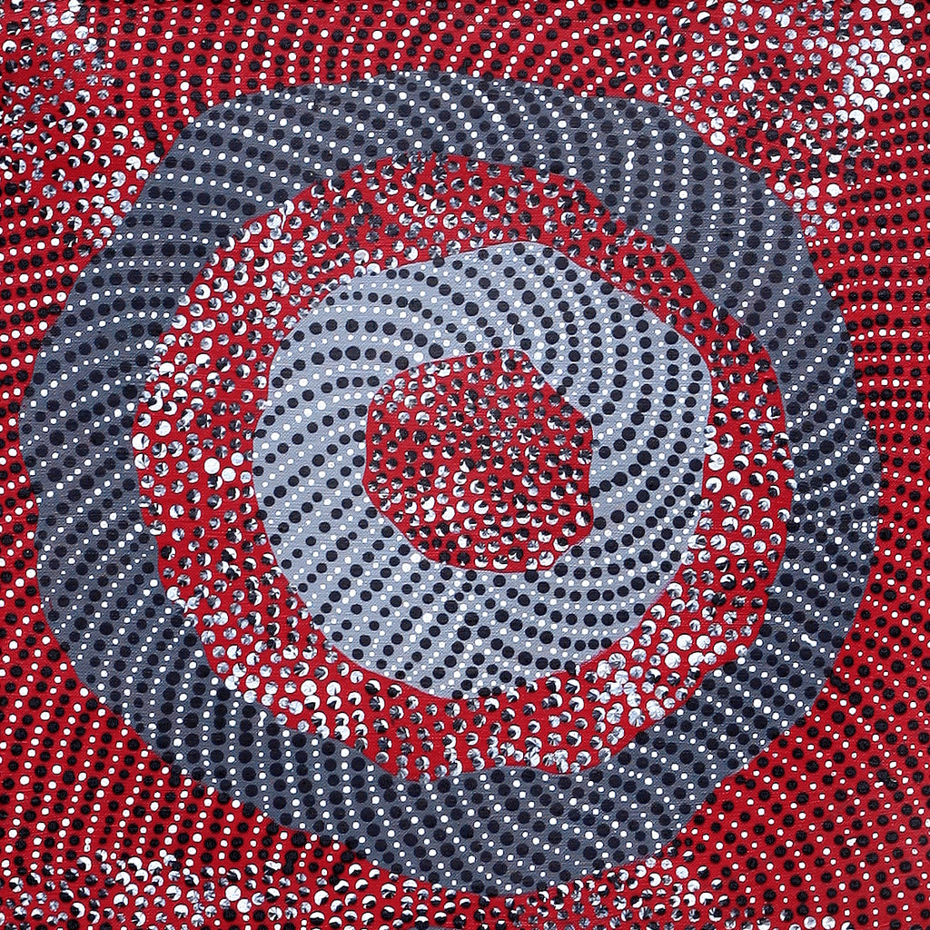 Aboriginal Artwork by Grace Napangardi Butcher, Pikilyi Jukurrpa (Vaughan Springs Dreaming), 91x30cm