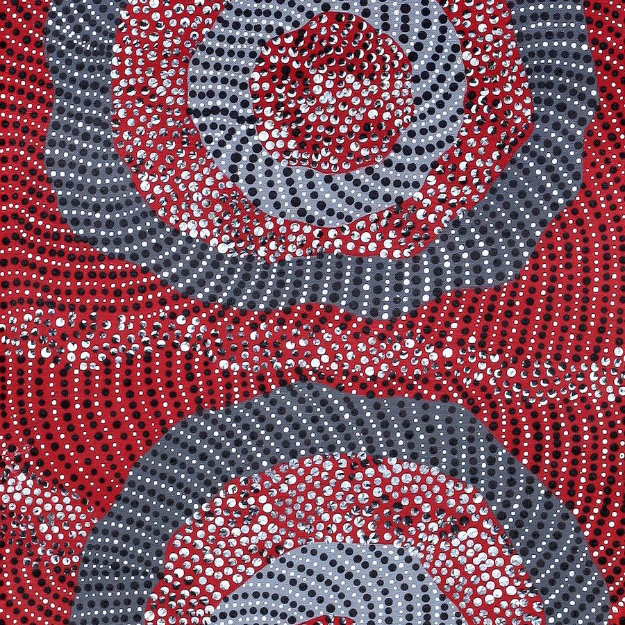 Aboriginal Artwork by Grace Napangardi Butcher, Pikilyi Jukurrpa (Vaughan Springs Dreaming), 91x30cm