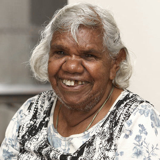 Aboriginal Artwork by Grace Robinya, North of Laramba, 40x40cm