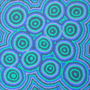 Aboriginal Artwork by Grace Napangardi Woods, Mina Mina Jukurrpa - Ngalyipi, 30x30cm - ART ARK®