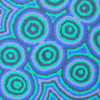 Aboriginal Artwork by Grace Napangardi Woods, Mina Mina Jukurrpa - Ngalyipi, 30x30cm