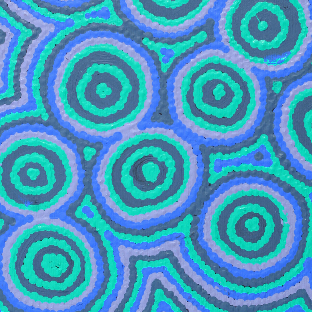 Aboriginal Artwork by Grace Napangardi Woods, Mina Mina Jukurrpa - Ngalyipi, 30x30cm