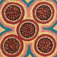 Aboriginal Artwork by Graeson Jupurrurla Nelio, Patterns of the Landscape around Yuendumu, 30x30cm