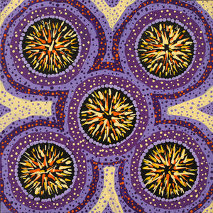Aboriginal Art by Graeson Jupurrurla Nelio, Patterns of the Landscape around Yuendumu, 30x30cm - ART ARK®