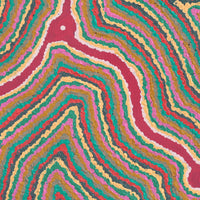 Aboriginal Artwork by Gregory Jupurrurla Gill, Lukarrara Jukurrpa, 46x46cm