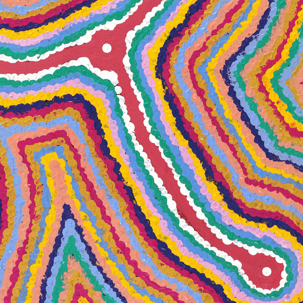 Aboriginal Artwork by Gregory Jupurrurla Gill, Lukarrara Jukurrpa, 61x46cm