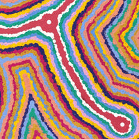 Aboriginal Artwork by Gregory Jupurrurla Gill, Lukarrara Jukurrpa, 61x46cm