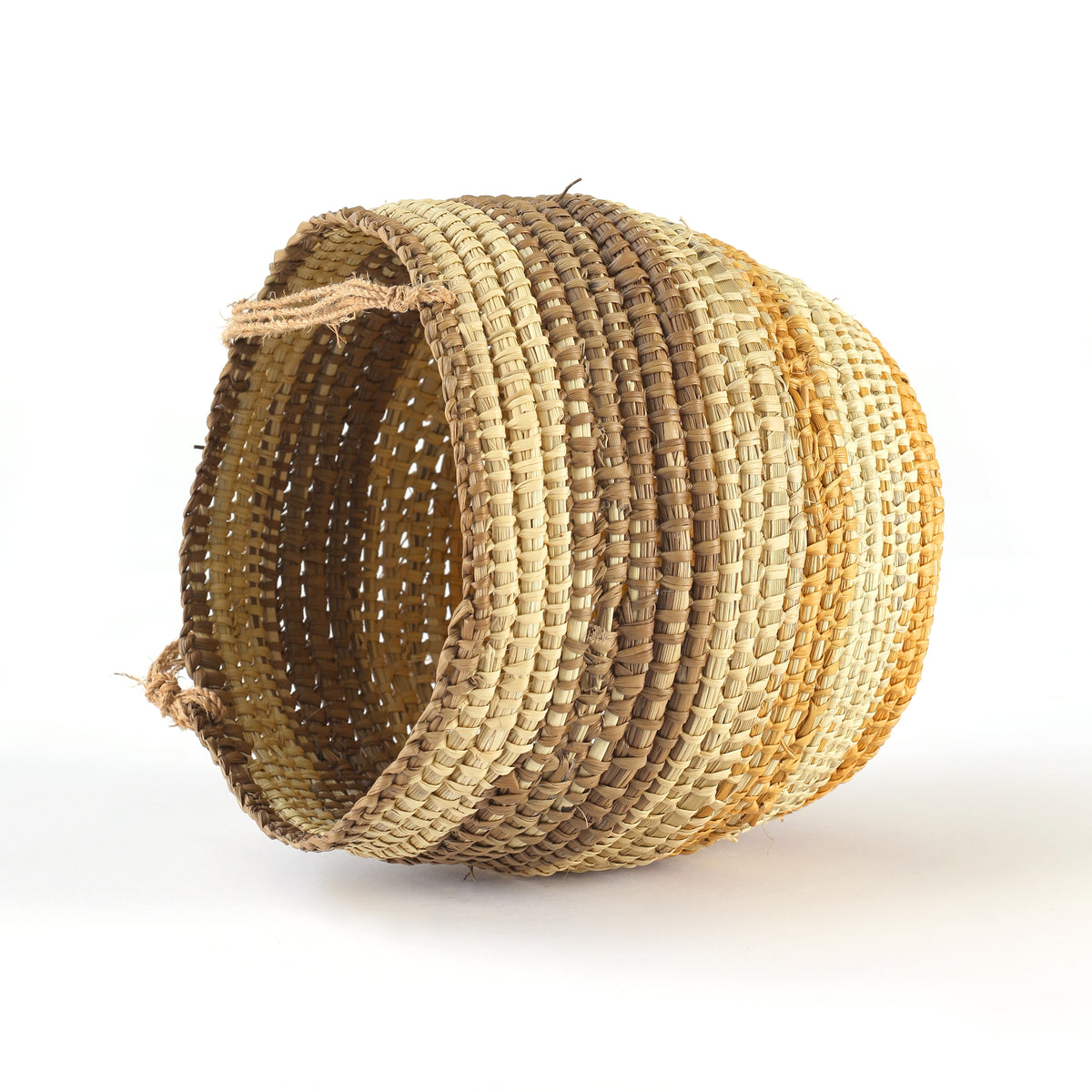 Aboriginal Art by Gurarrpararrpa Guyula, Bathi (woven basket) - ART ARK®