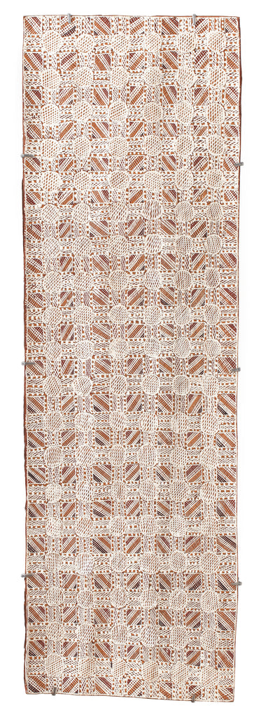 Aboriginal Artwork by Gurrukmuŋu Gurruwiwi, Wakumidi, 125x39cm Bark - ART ARK®