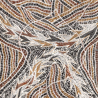 Aboriginal Artwork by Gurrundul #1 Marawili Deborah, Gurrtjpi, 83x34cm Bark