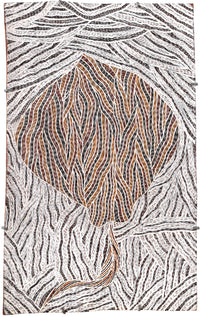 Aboriginal Artwork by Gurrundul #1 Marawili Deborah, Gurrtjpi, 73x46cm Bark