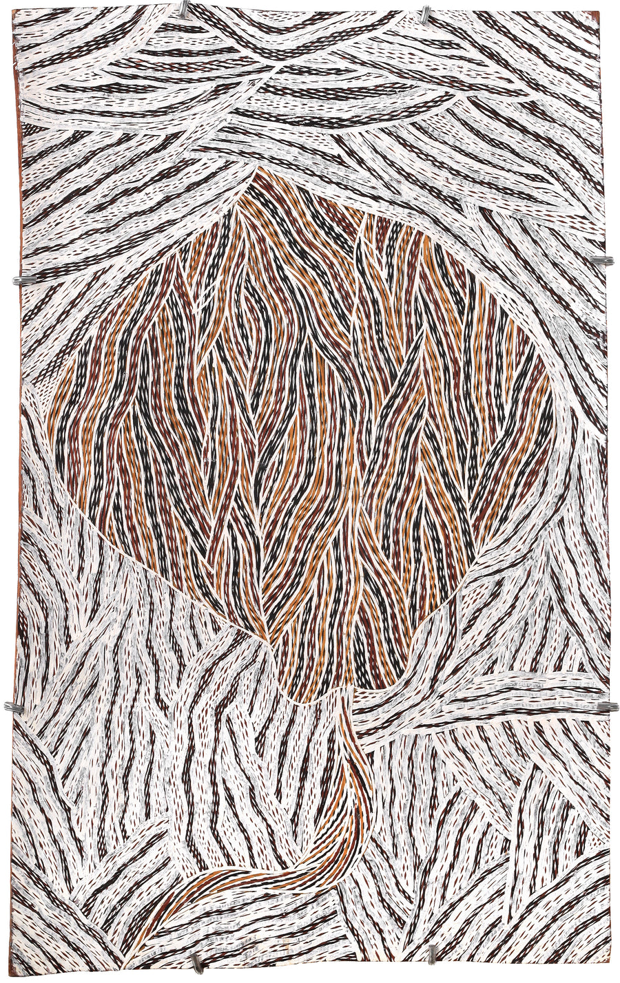 Aboriginal Artwork by Gurrundul #1 Marawili Deborah, Gurrtjpi, 73x46cm Bark