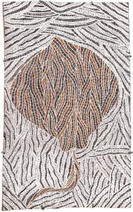 Aboriginal Art by Gurrundul #1 Marawili Deborah, Gurrtjpi, 73x46cm Bark - ART ARK®
