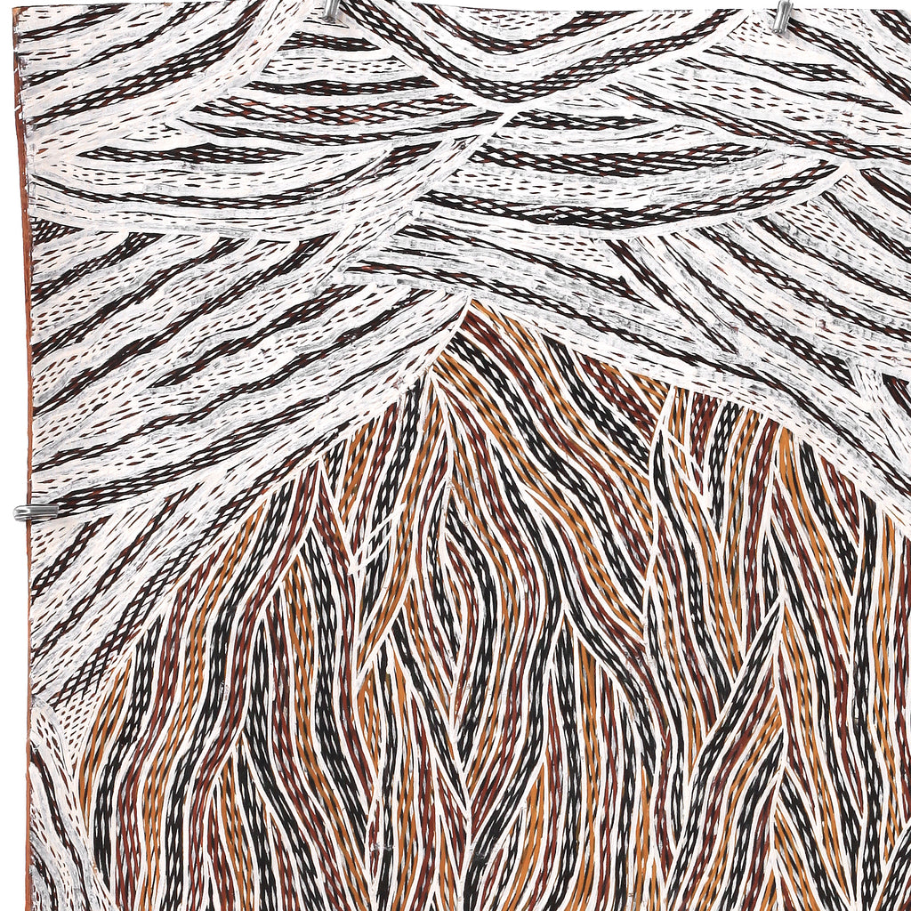Aboriginal Artwork by Gurrundul #1 Marawili Deborah, Gurrtjpi, 73x46cm Bark