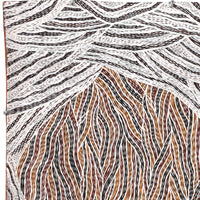 Aboriginal Artwork by Gurrundul #1 Marawili Deborah, Gurrtjpi, 73x46cm Bark