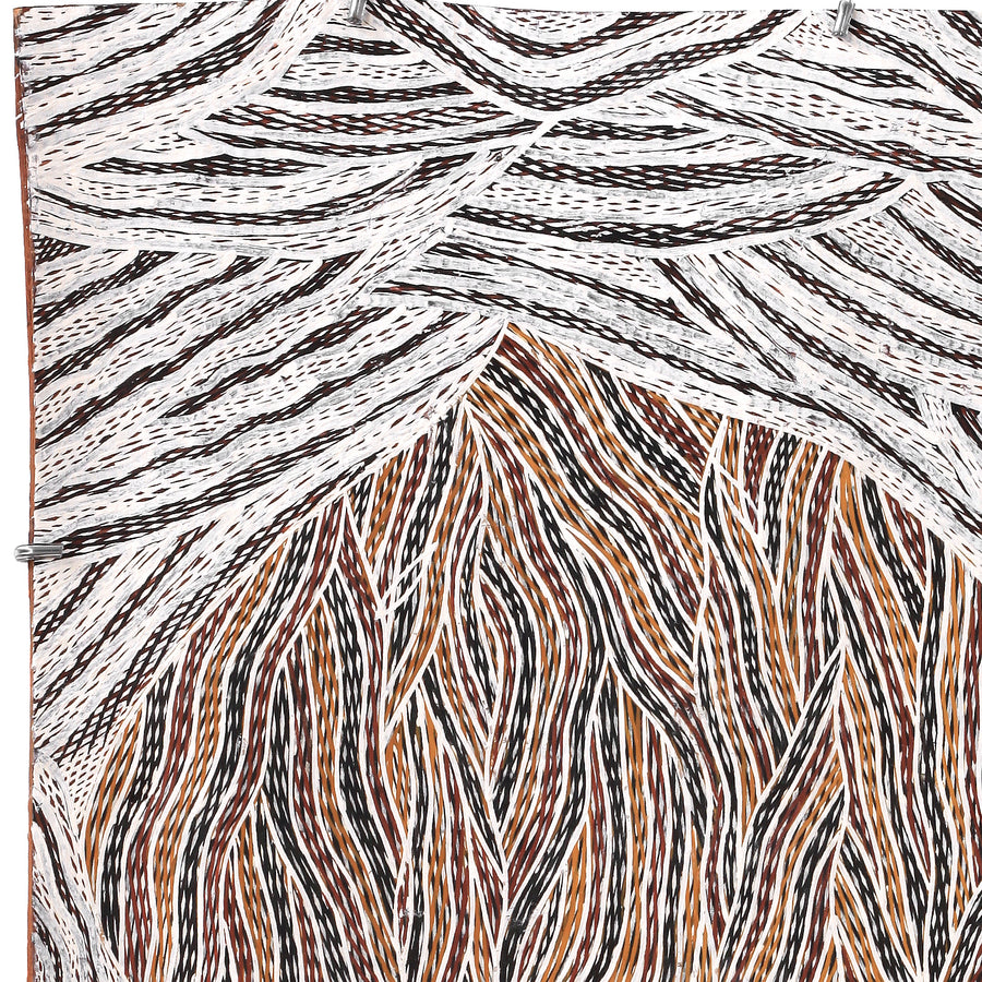 Aboriginal Artwork by Gurrundul #1 Marawili Deborah, Gurrtjpi, 73x46cm Bark