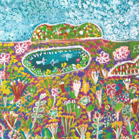 Aboriginal Artwork by Gwenneth Blitner, Walmarjah Hill, 60x45cm
