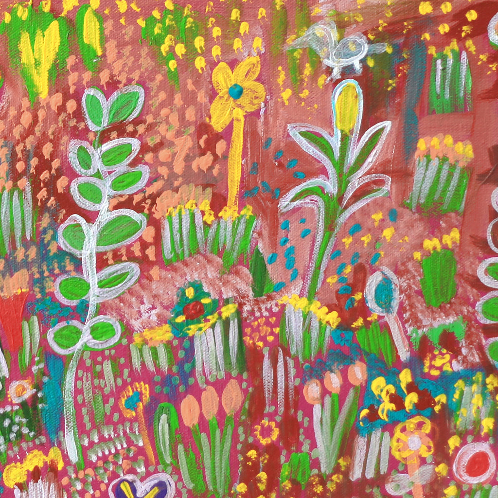 Aboriginal Artwork by Gwenneth Blitner, Mission Gorge, 60x45cm