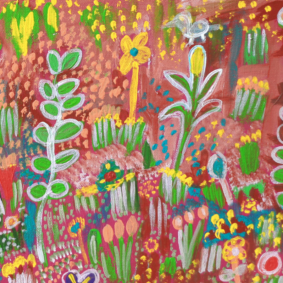 Aboriginal Artwork by Gwenneth Blitner, Mission Gorge, 60x45cm