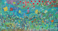 Aboriginal Artwork by Gwenneth Blitner, Long Billabong, 120x66cm