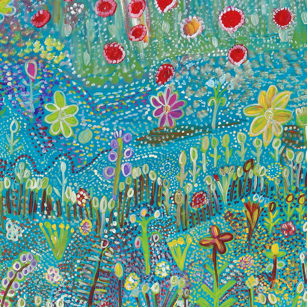 Aboriginal Artwork by Gwenneth Blitner, Long Billabong, 120x66cm