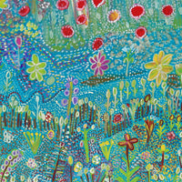 Aboriginal Artwork by Gwenneth Blitner, Long Billabong, 120x66cm