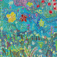 Aboriginal Artwork by Gwenneth Blitner, Long Billabong, 120x66cm