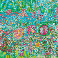 Aboriginal Artwork by Gwenneth Blitner, Bush Flower Country, 120x88cm